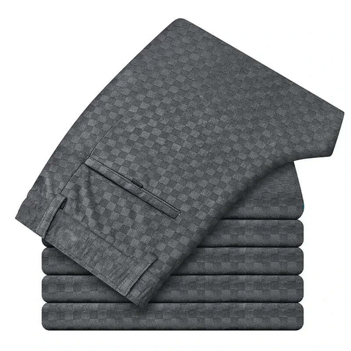 Men's Casual Diamond Pattern Trousers