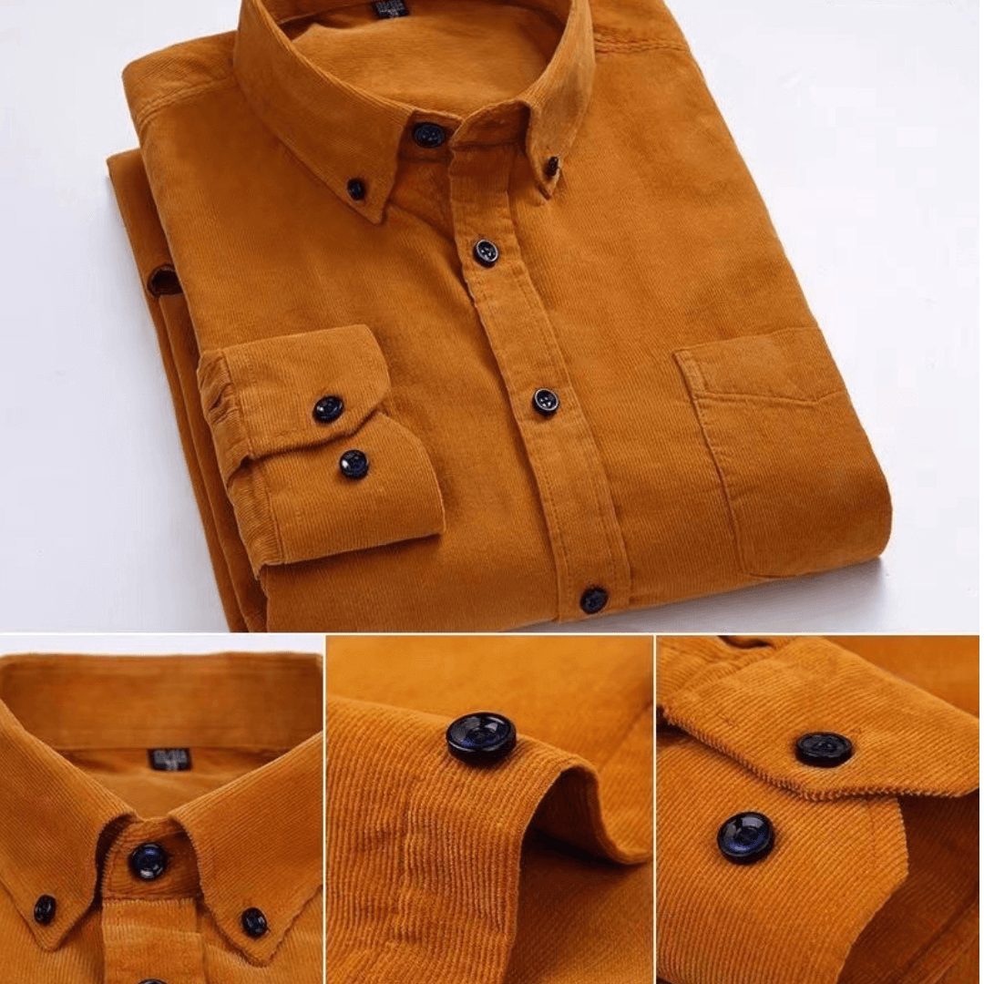 Men's Long-Sleeve Corduroy Shirt