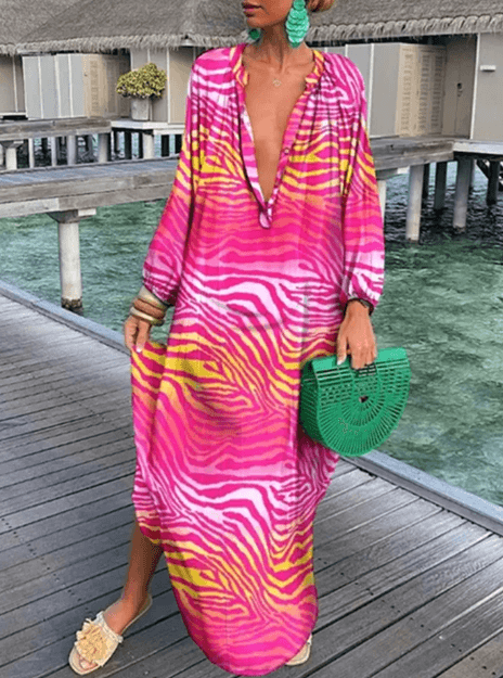 Women's Printed Summer Dress: Elegant & Breathable Sleeveless Dress