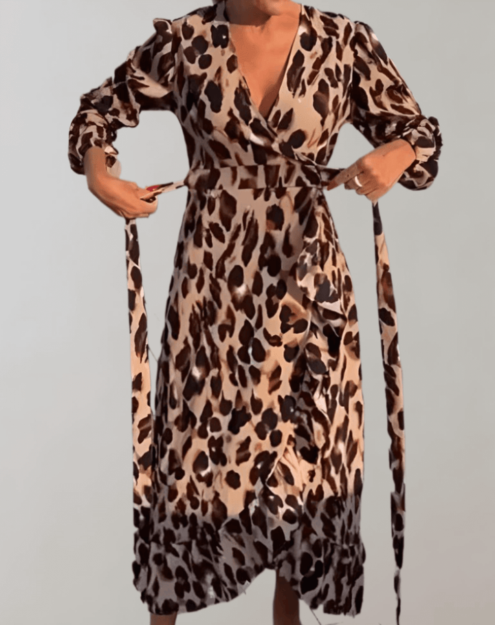 Summer Leopard Print Casual Dress