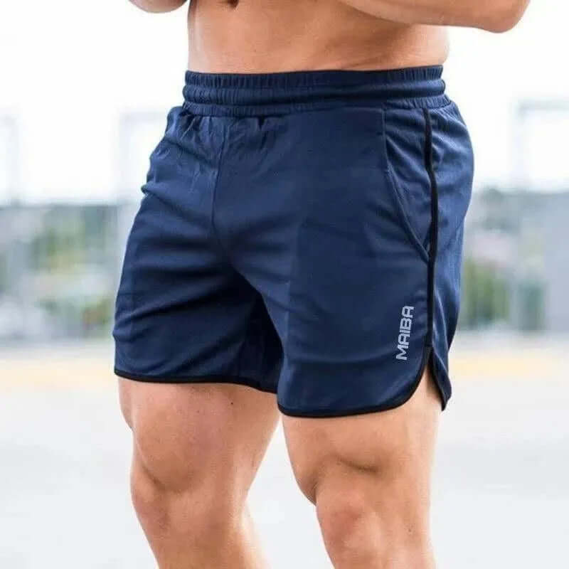 Men's Athletic Shorts: Breathable, Elastic Waist, Side Pockets
