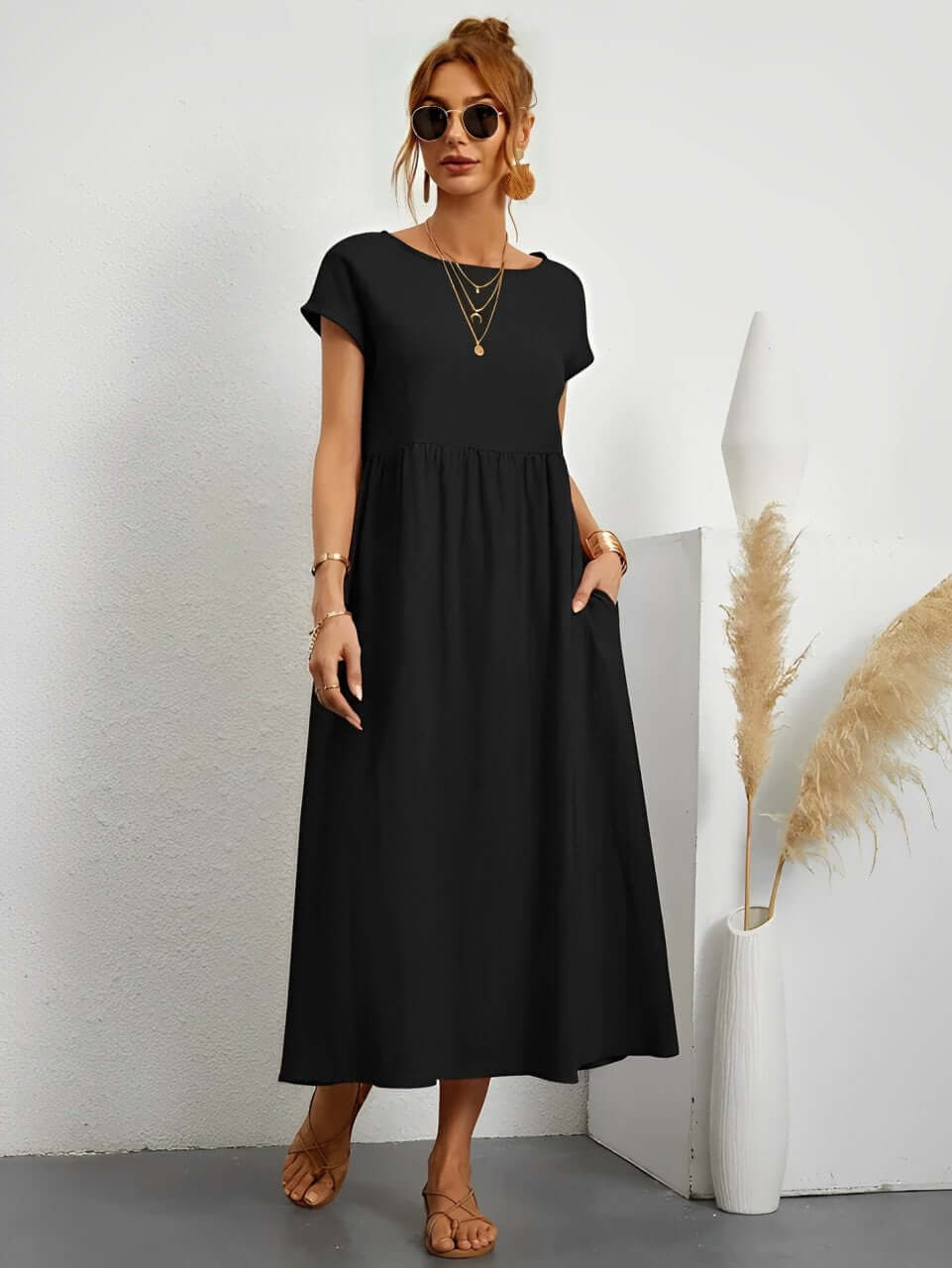 Summer Cotton Dress: Relaxed Fit, Breathable & Comfortable