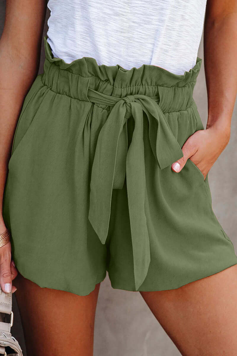 Women's Elastic Waist Wide Leg Summer Shorts