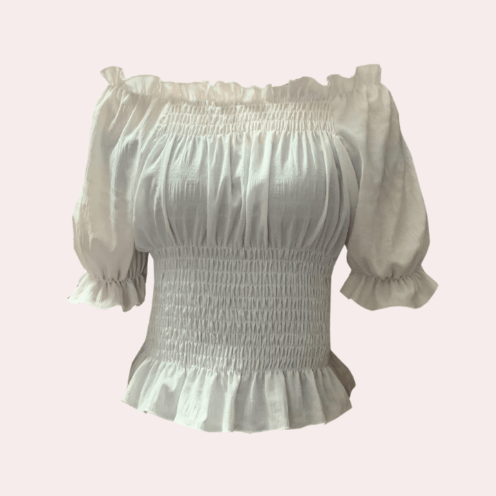 Women's Puff Sleeve Summer Blouse: Breathable & Stylish Top