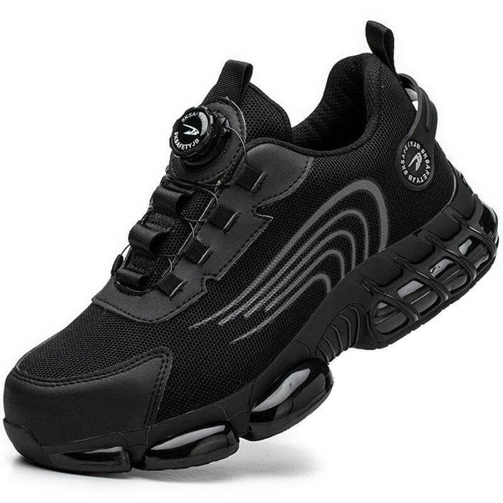 Men's Steel Toe Cap Work Safety Shoes with Rotating Buckle