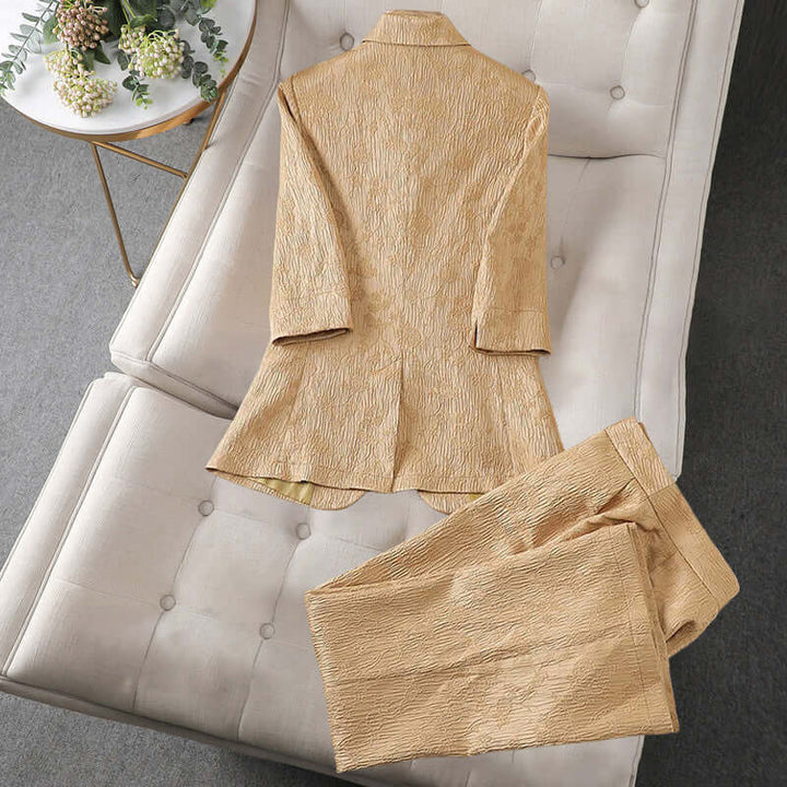 Women's Tailored Blazer Pant Set