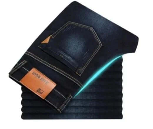Men's Classic Straight Leg Jeans: Durable Denim