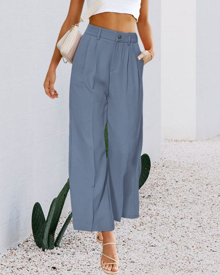 Women's High-Waisted Wide-Leg Trousers