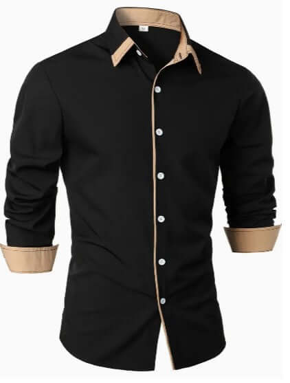 Men's Breathable Long-Sleeve Casual Shirt