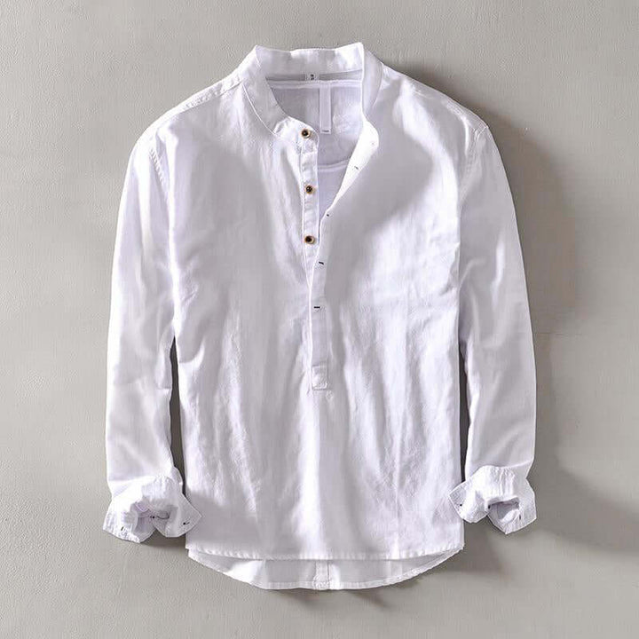 Men's Long Sleeve Casual Shirt: Breathable & Comfortable