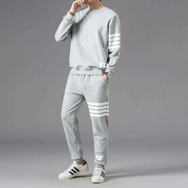 Men's Comfortable Long-Sleeve Sweater & Jogger Set
