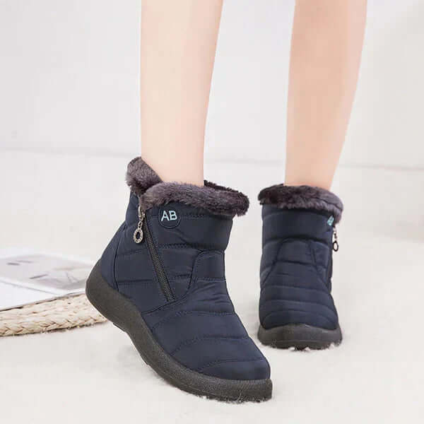 Women's Warm Fur-Trimmed Winter Snow Boots