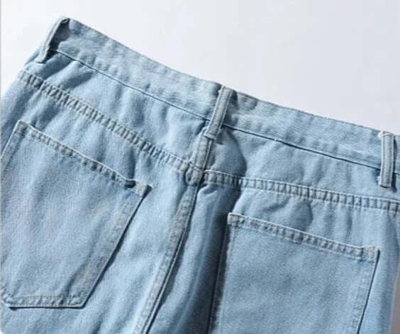 Men's Relaxed Fit Straight Leg Jeans: Durable Denim
