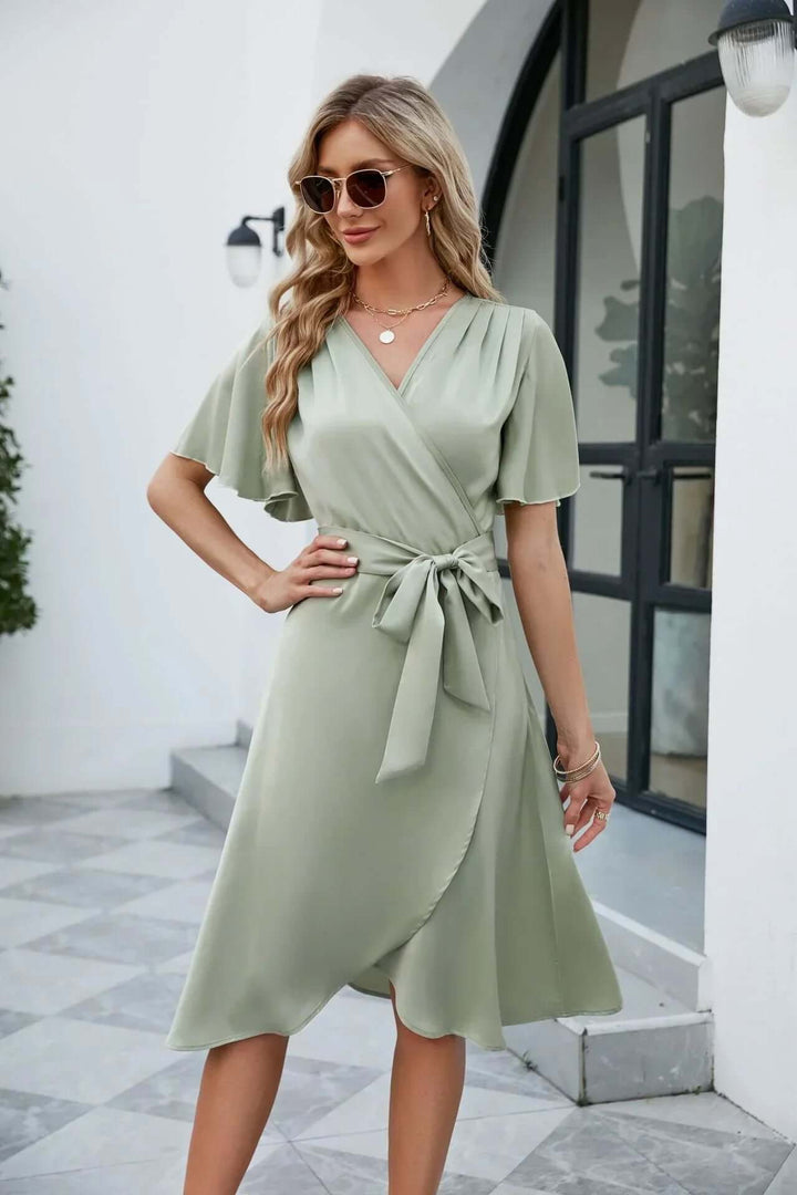 Women's Summer V-Neck Flowy Dress