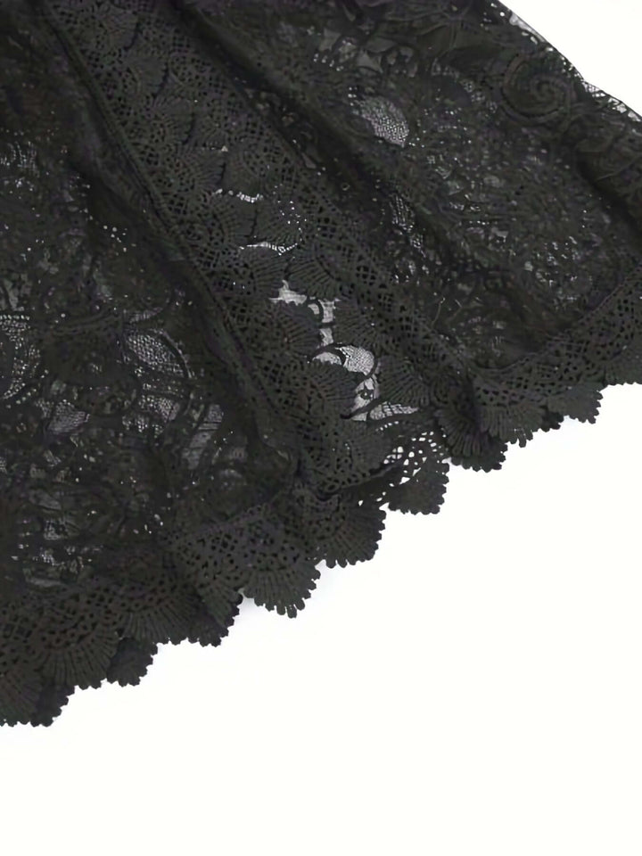 Women's Lace Midi Dress: Summer Knit Beach Dress