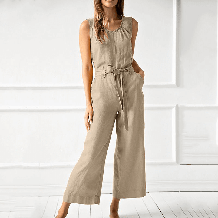 Women's Relaxed Fit Wide Leg Jumpsuit
