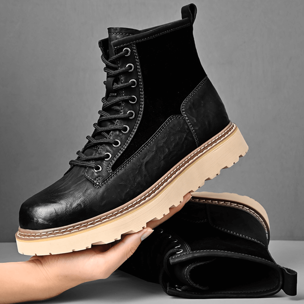 Men's High-Top Outdoor Boots: Rugged & Stylish