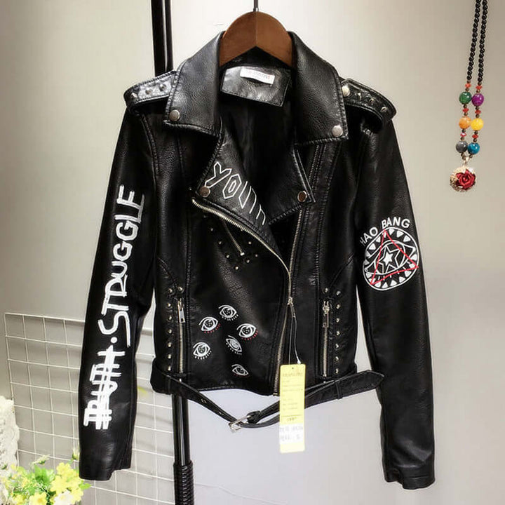 Women's Modern Casual Rivet Jacket