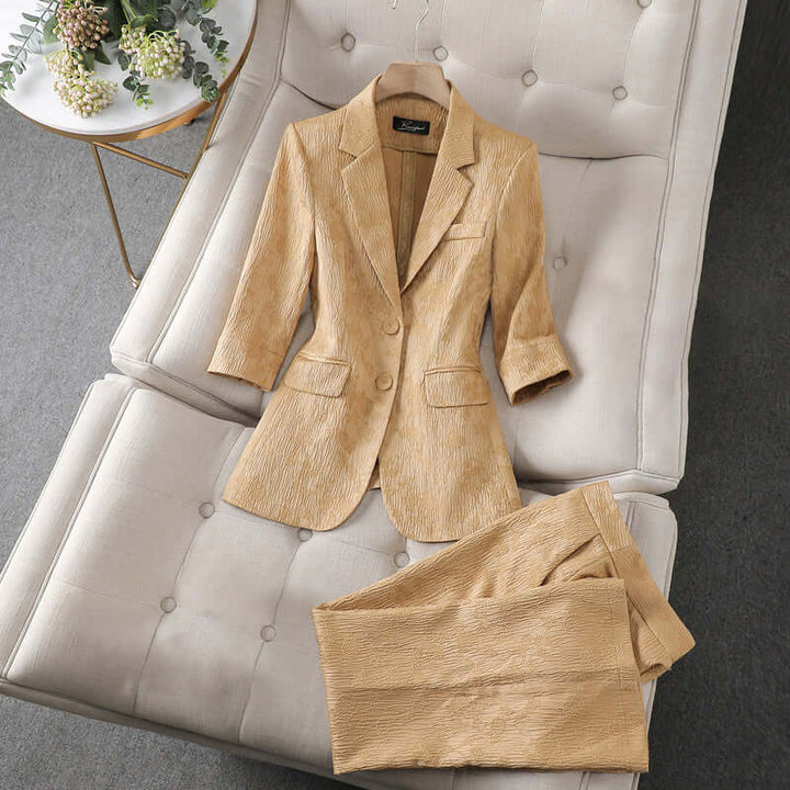 Women's Tailored Blazer Pant Set