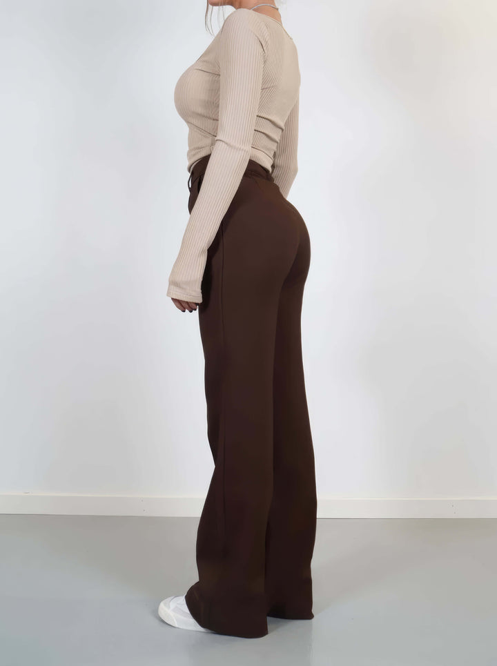 Women's Wide Leg Summer Trousers - Relaxed Fit