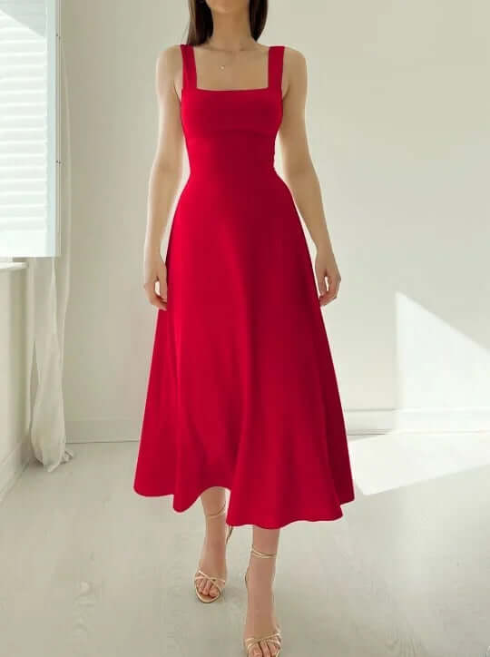 Sleeveless Midi Dress: Elegant & Comfortable