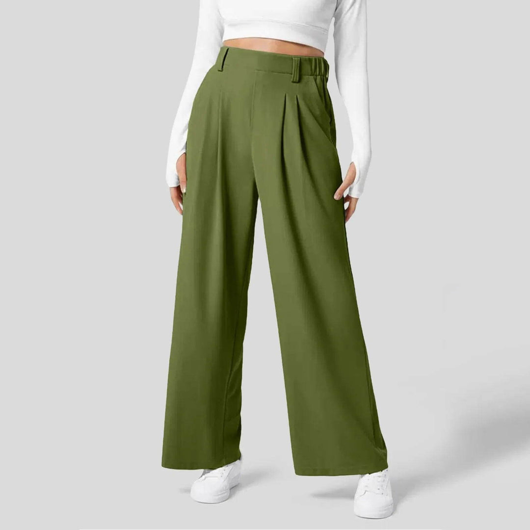 Women's Elasticated Long Trousers: Comfort & Style