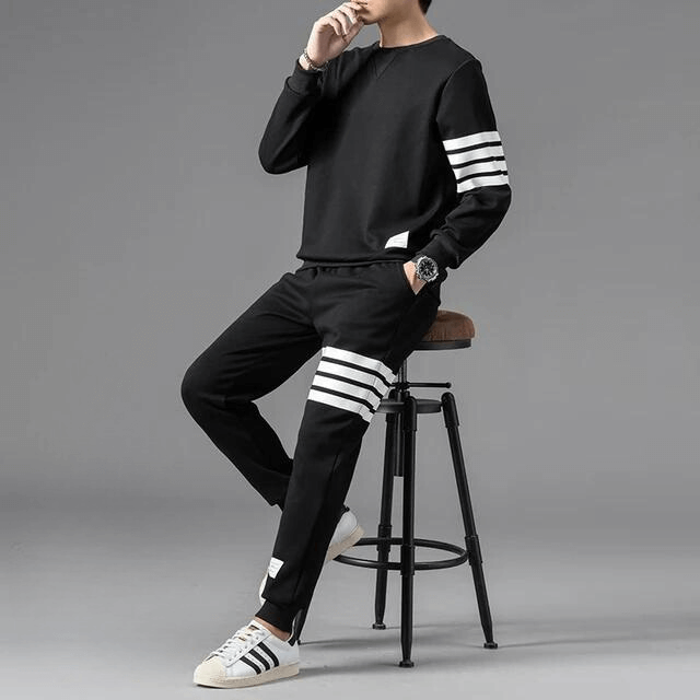 Men's Comfortable Long-Sleeve Sweater & Jogger Set