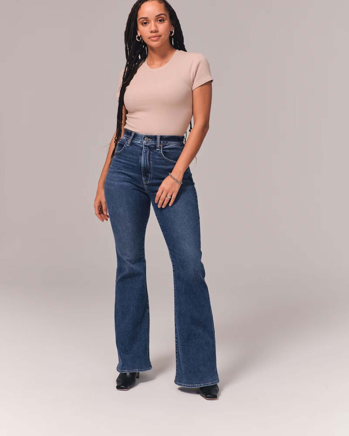 Women's High-Waist Casual Jeans: Versatile & Stylish
