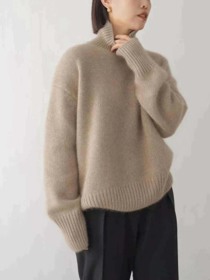 Women's High Neck Relaxed Fit Sweater