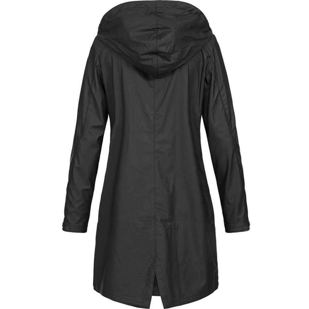 Women's Waterproof Hooded Raincoat: Stylish & Practical