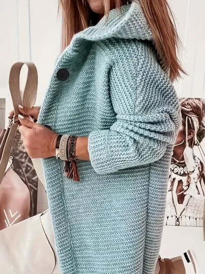 Women's Relaxed Hooded Long Sleeve Cardigan