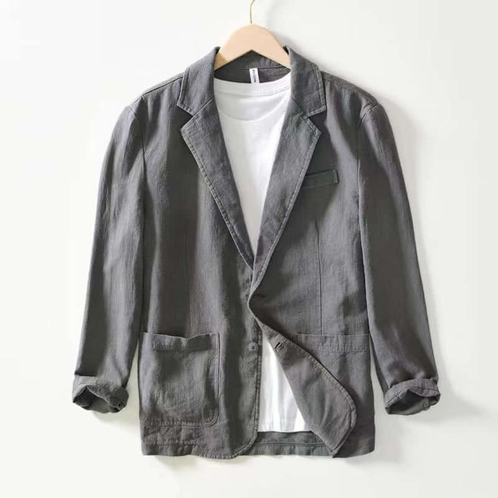 Men's Casual Two-Button Blazer Jacket