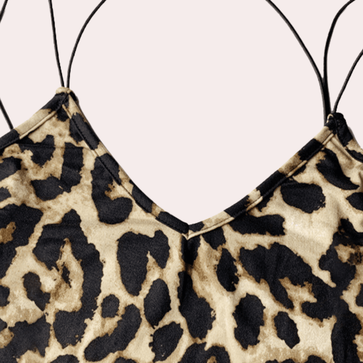 Elegant Snake Print Women's Dress