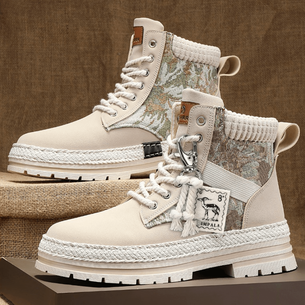 Men's High-Top Outdoor Shoes: Trendy & Durable