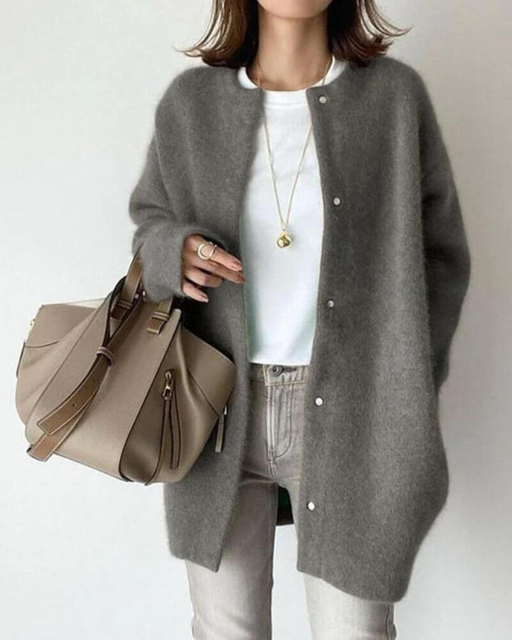 Women's Relaxed Knit Cardigan: Soft, Cozy, Long Sleeve
