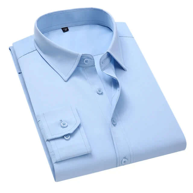 Men's Formal Long-Sleeve Shirt with Pocket