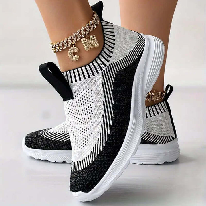 Women's Breathable Knit Slip-On Sneakers