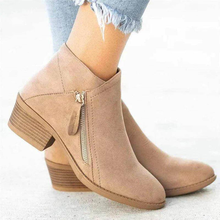 Women's Low Heel Ankle Boots: Comfortable Orthopedic Style