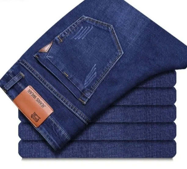 Men's Classic Straight Leg Jeans: Durable Denim