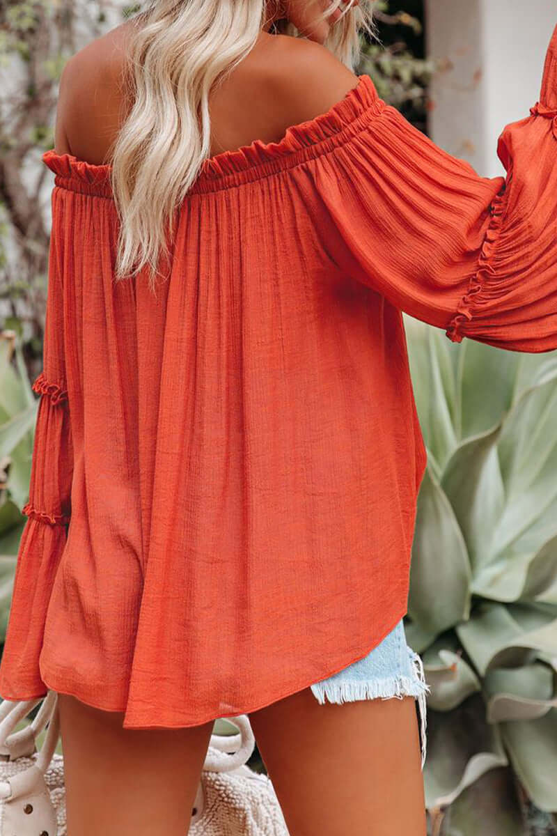 Women's Off-Shoulder Folded Top: Elegant &amp; Versatile