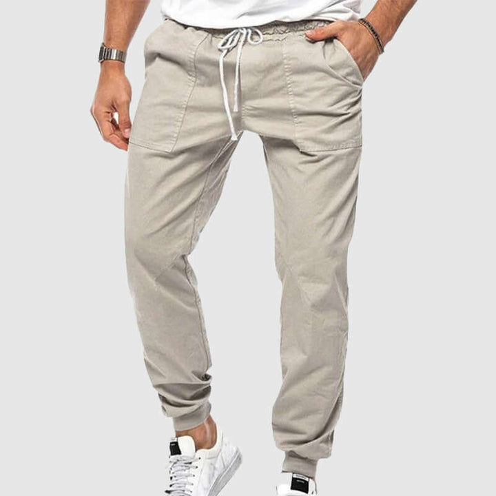 Men's Tapered Joggers: Elastic Waist & Cuffs