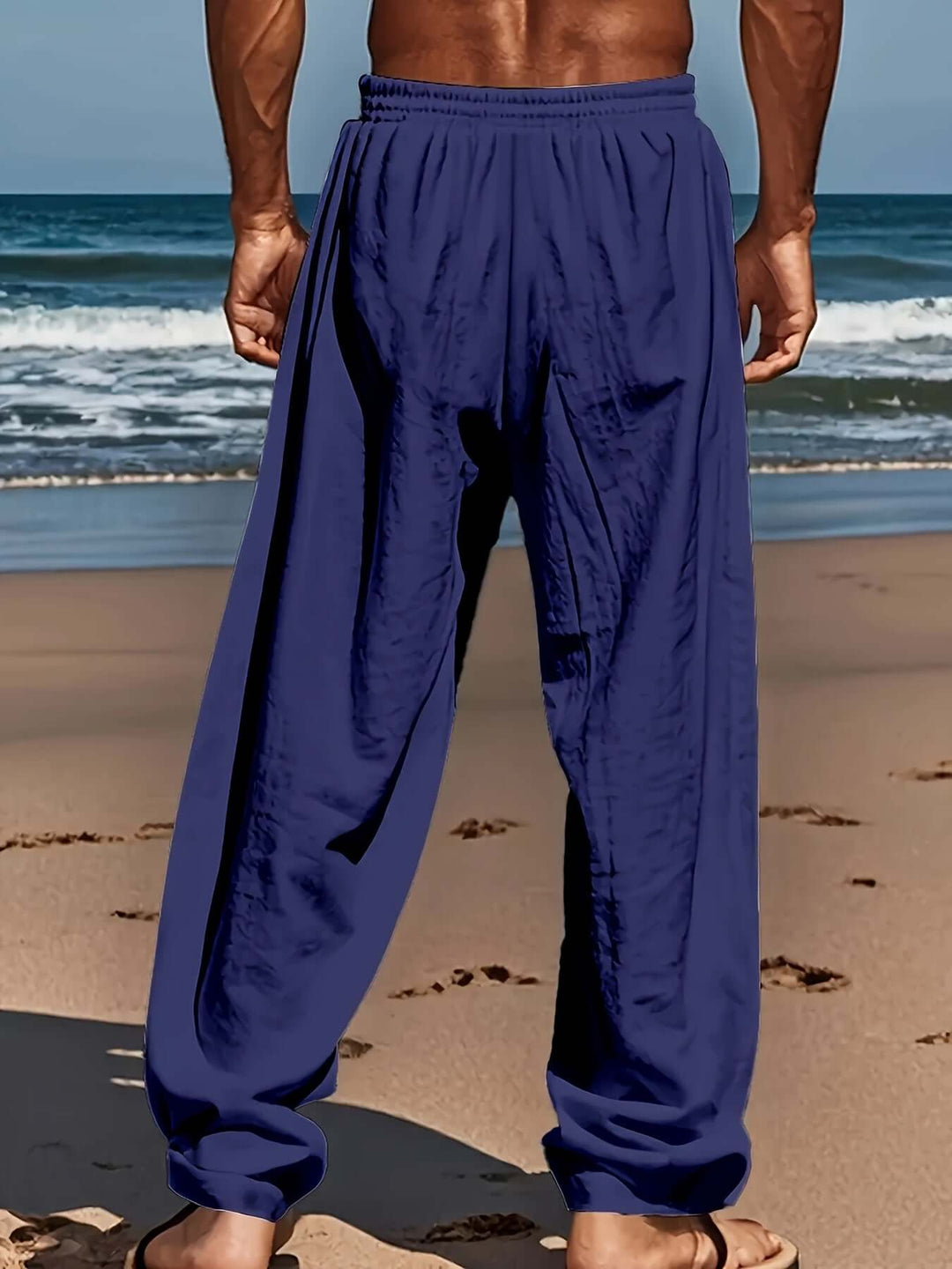 Men's Casual Loose Fit Trousers: Breathable & Comfortable