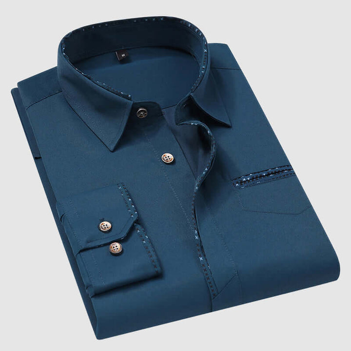 Men's Relaxed-Fit Long-Sleeve Shirt