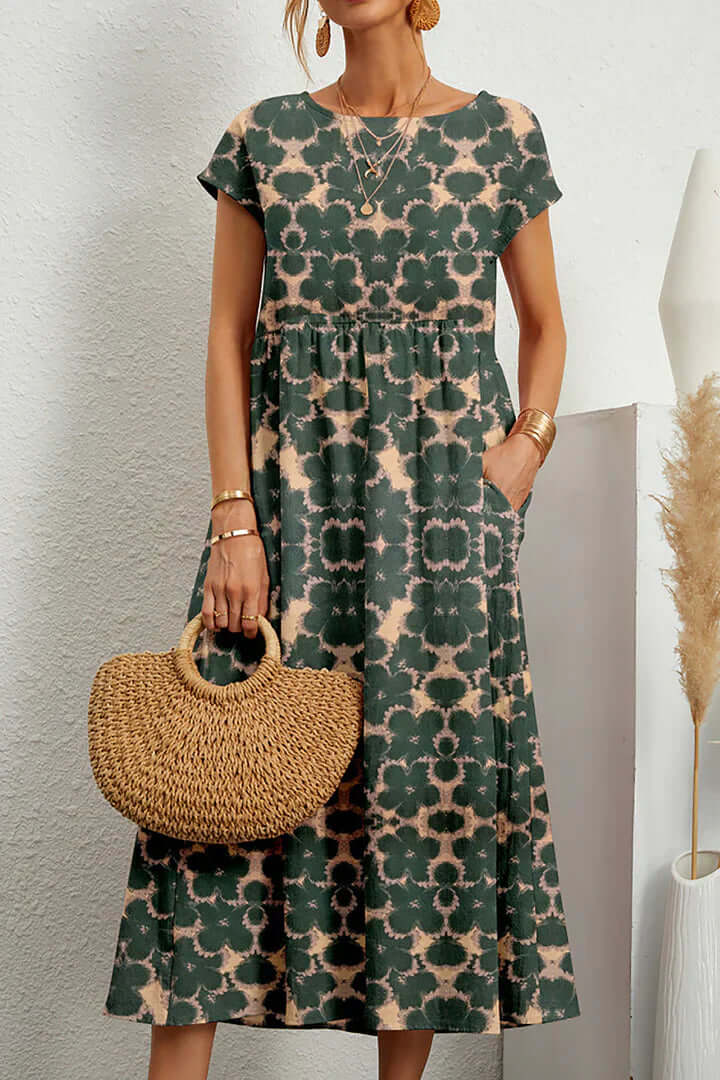 Summer Printed Midi Dress