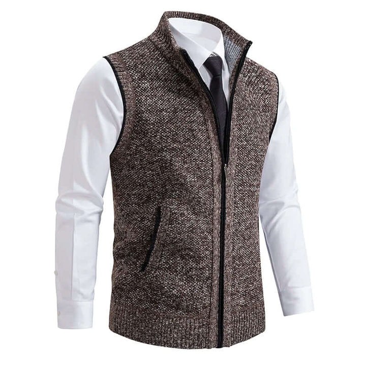 Men's Knitted Casual Cardigan with Pockets