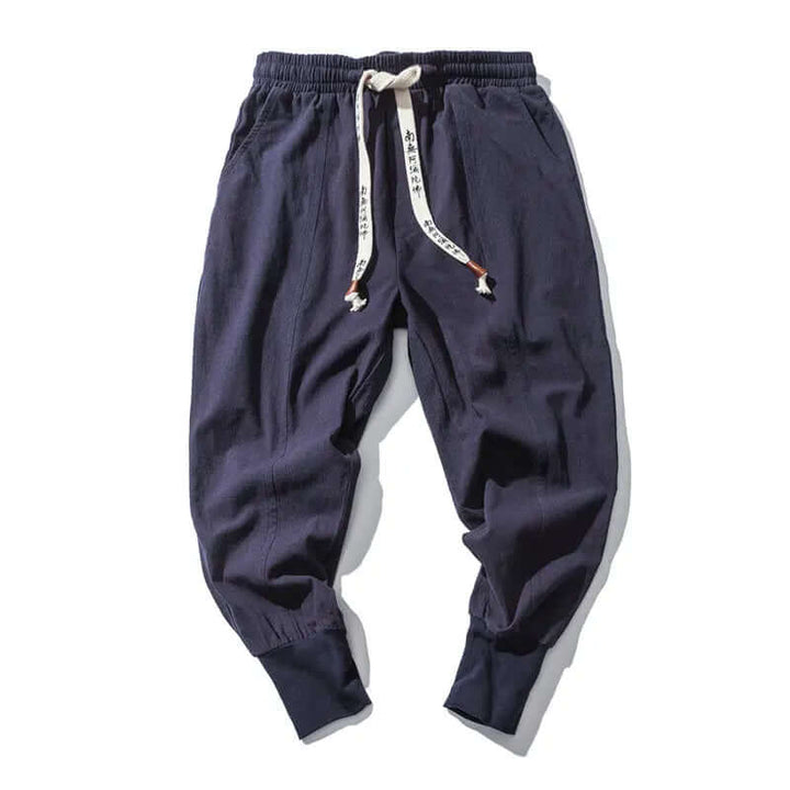 Men's Relaxed-Fit Casual Trousers with Elastic Waistband