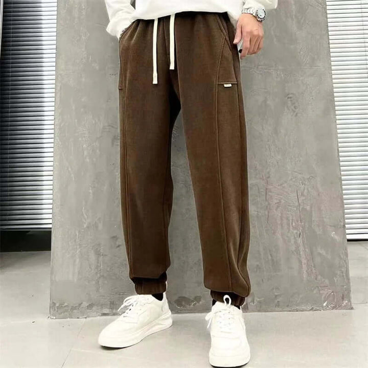 Men's Casual Corduroy Trousers: Regular Fit, Durable & Stylish