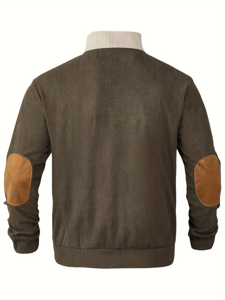Men's Ribbed Knit Pullover Sweater