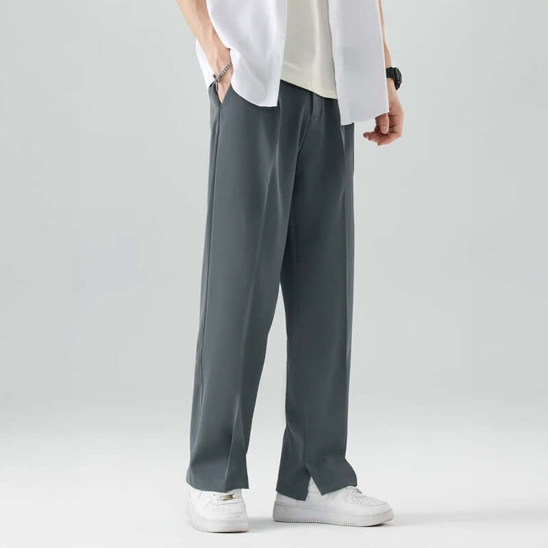 Men's Casual Seam Detail Trousers