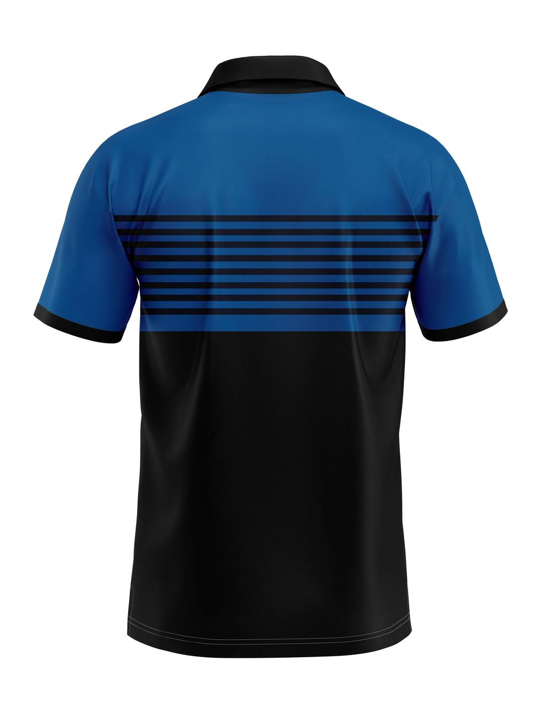 Men's Slim Fit Short Sleeve Polo Shirt with Striped Chest